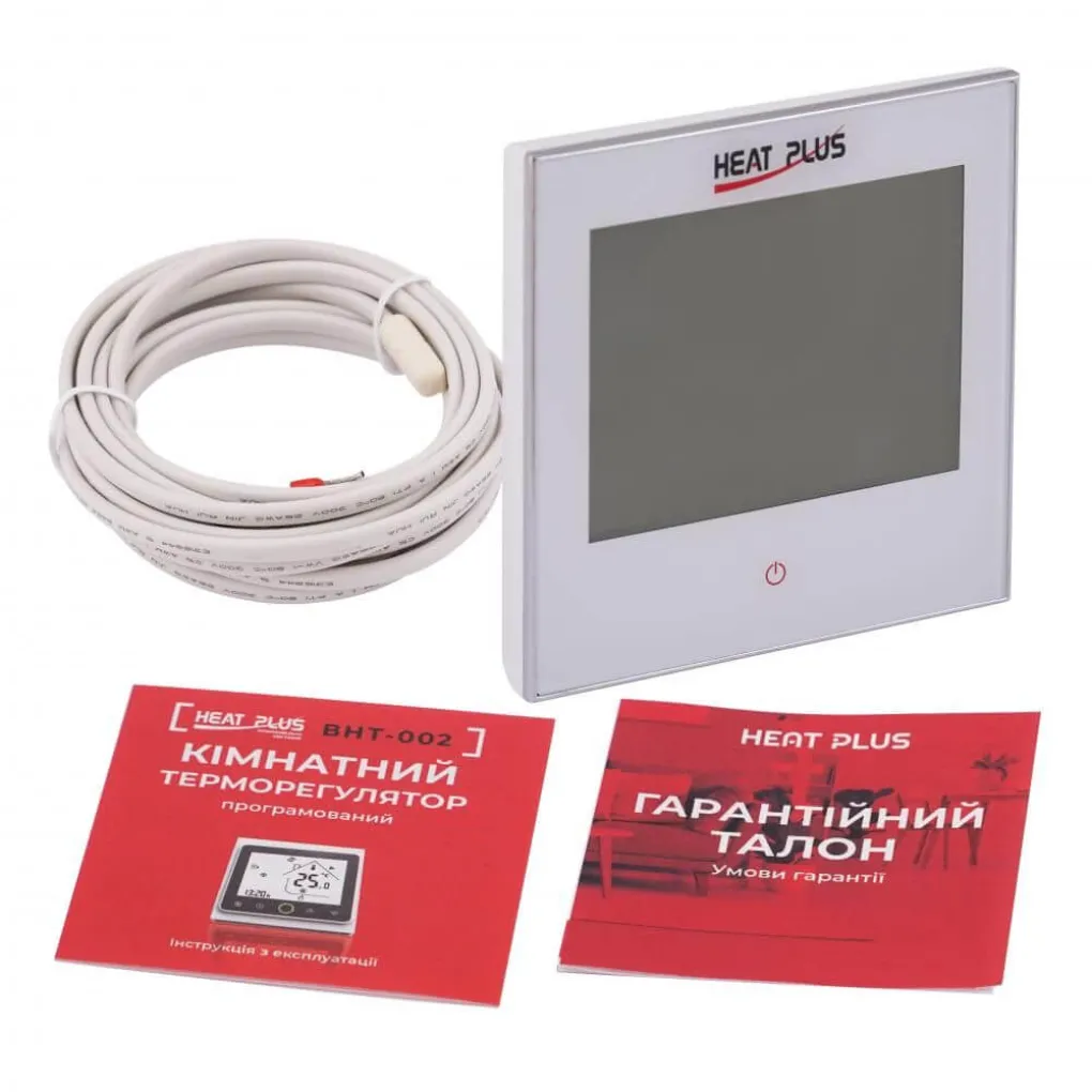 Терморегулятор Heat Plus iTeo4W сенсорный 16А белый (Iteo4W)- Фото 4